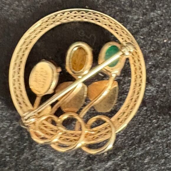 VINTAGE 1950-60'S BURT CASSELL 12K GOLD FILLED  BROOCH - Picture 2 of 3